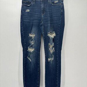Judy Blue Jeans High Waist Boyfriend Fit Distressed - Size 16W